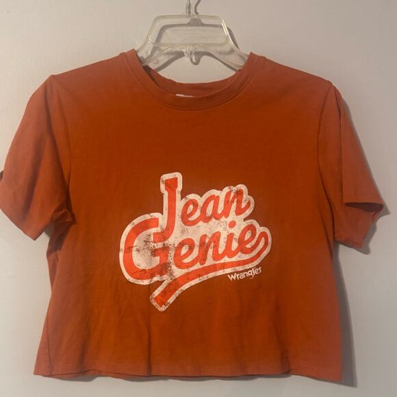 Wrangler RARE Women's Orange Crop Top size small - Picture 1 of 3
